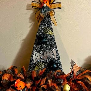Witches Hat Halloween Wreath